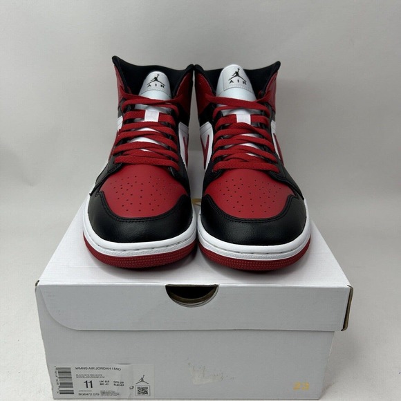 Nike Shoes Air Jordan 1 Mid Retro “Bred Toe” 2023 - Picture 2 of 5